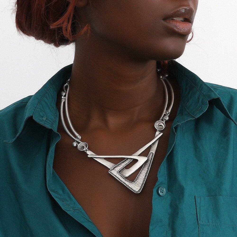 Antique Silver Handmade Necklace